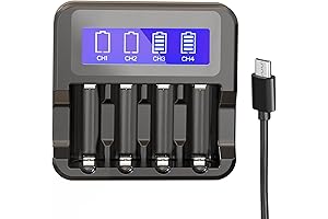 CR123A Charger, Rechargeable Battery Charger for Arlo CR123A Batteries