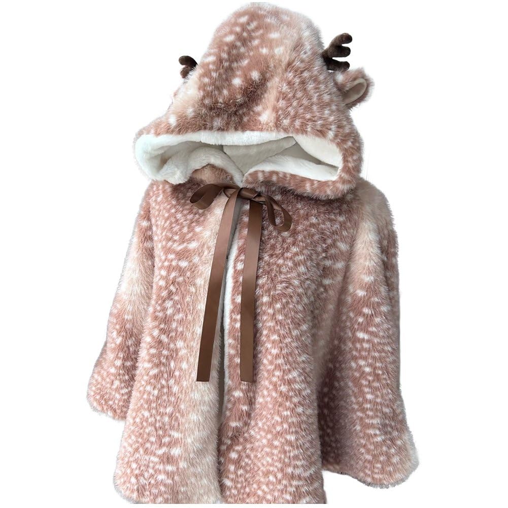 Châle pour femme et cape de Noël à capuche pour affronter le froid du réveillon
