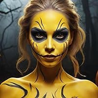 Vista 5 de Mysense Yellow Face Body Paint Stick, Yellow Eye Black Stick, Cream Eye Paint for Baseball Softball Football Lacrosse, Non-toxic Facepaint for