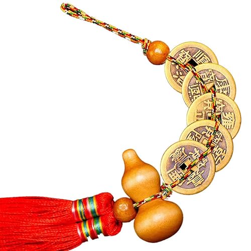 風水 五帝銭 金運アイテム 開運、幸運、仕事運、事業運、財運、金運 (ベージュ)