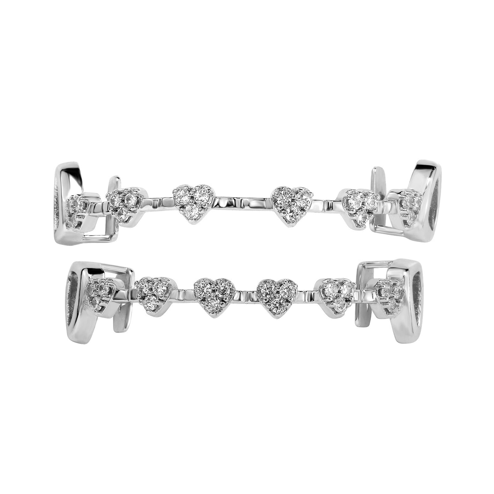 Qiwenr Hip Hop Teeth Grills, Rapper Braces, Bottom Grills, Hip Hop Custom Fit Polished Teeth Grillz, for Music Festivals, Fashion Shows, Halloween, Parties, Cosplay, Decoration