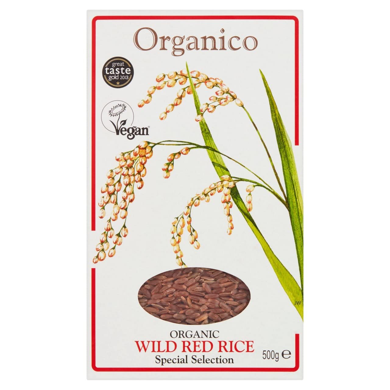 Organico Selvaggio Riso Rosso Integrale 500g (Confezione da 2)