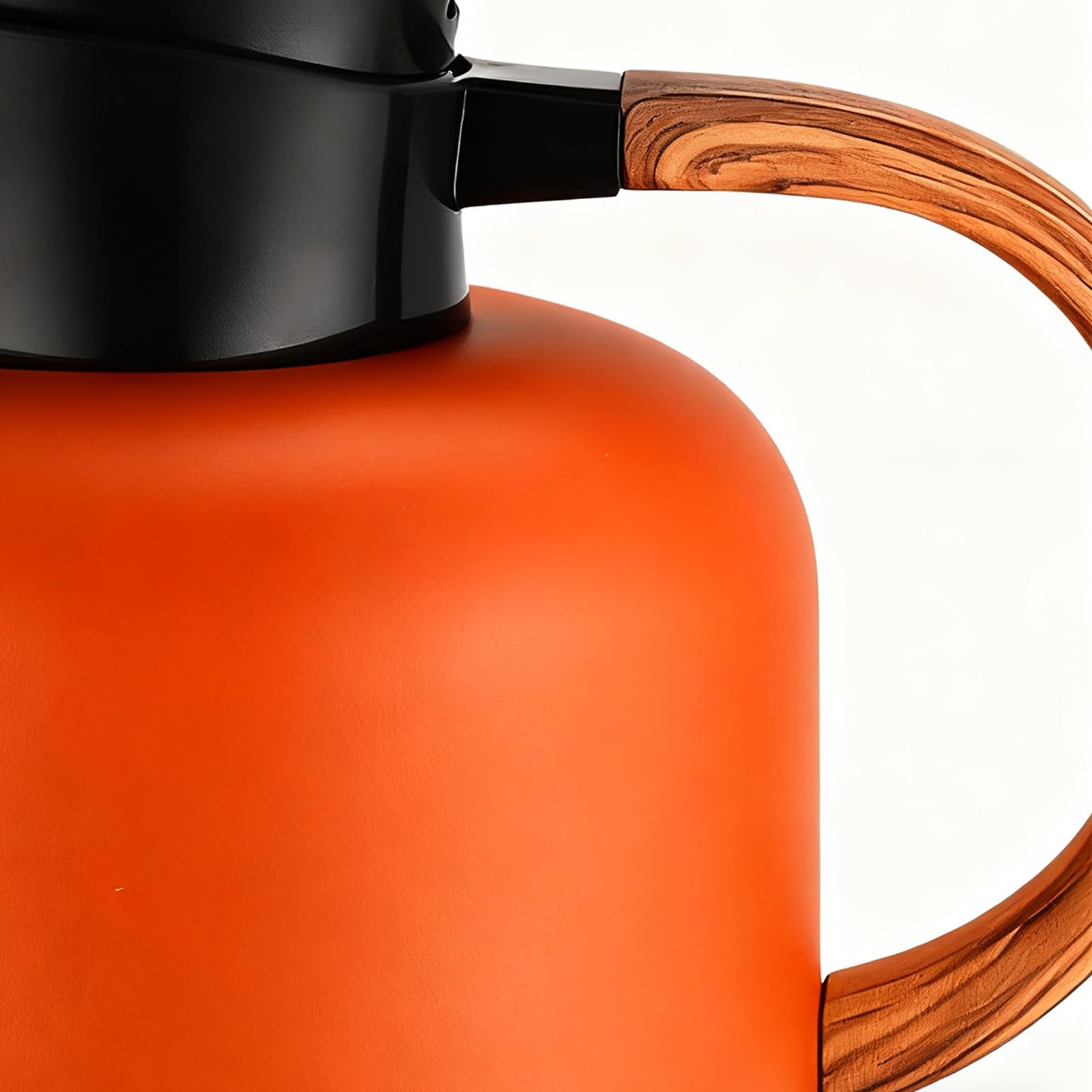 Wasserkaraffe 2 Liter Vakuum Anti Rutsch Griff | Edelstahl Wasserkaraffe Für Heiße Und Kalte Getränke Wie Saft, Tee, Schokolade Für Zuhause, Party, Restaurant,