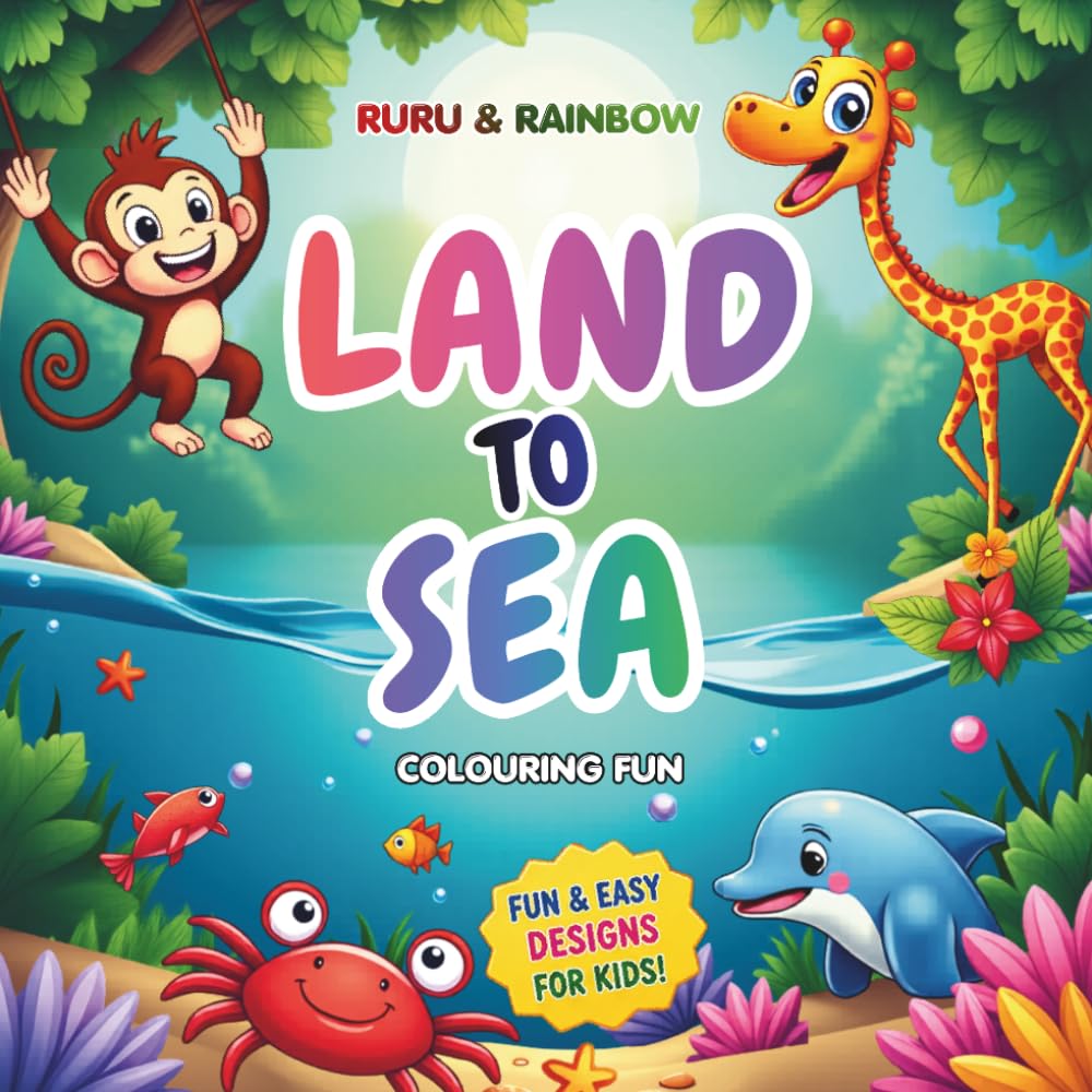 Land To Sea Colouring Fun