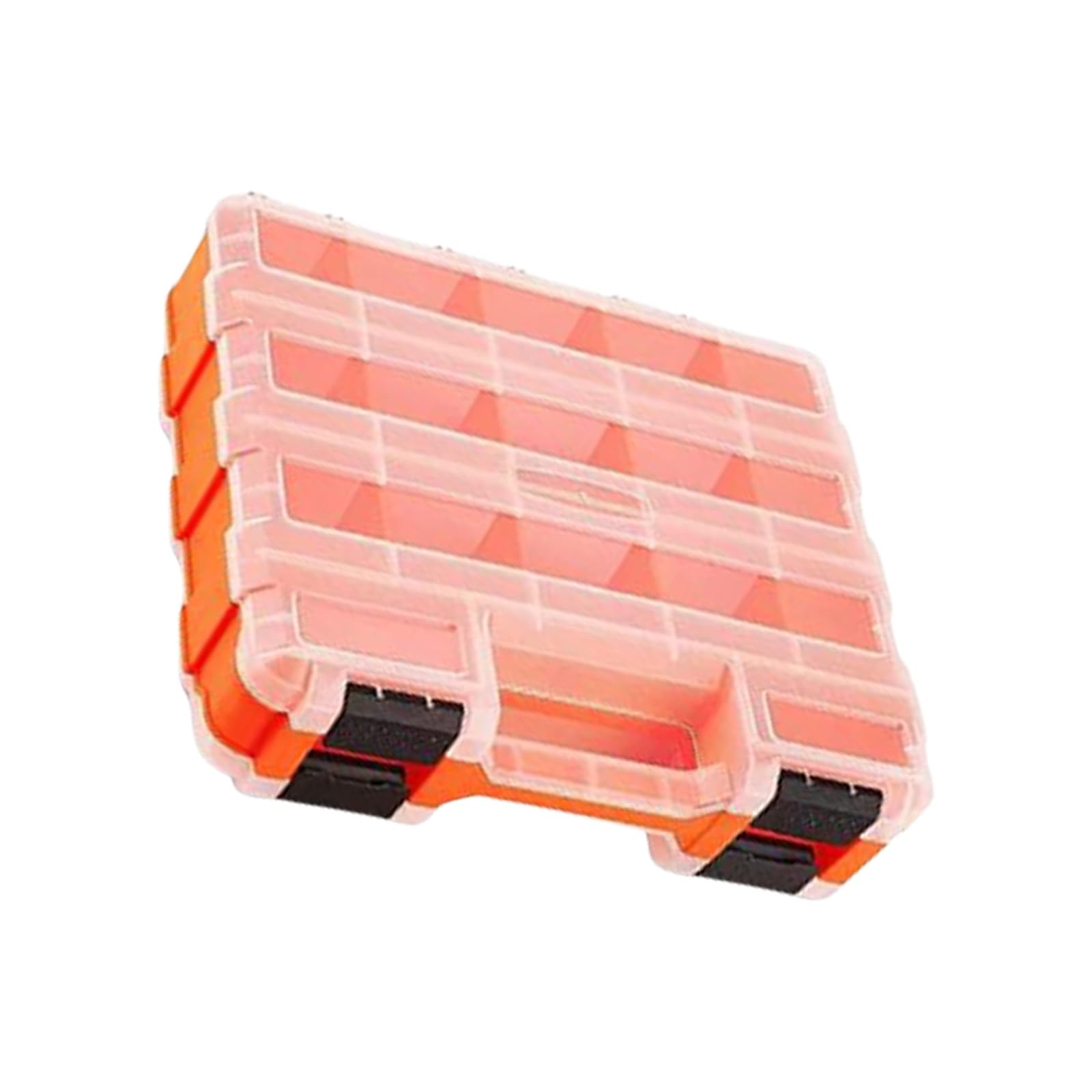Kalttoy Tool Organizers, Small Parts Tool Box with Removable Compartments Double Side Box Organizers Hardware Storage Removable Compartment
