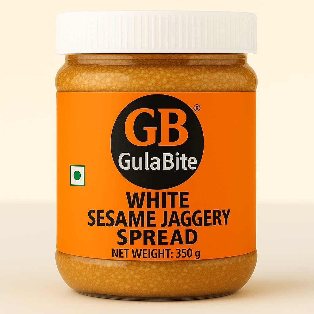 Gulabite White Sesame Jaggery Spread, Multi-Purpose Baking and Topping, Sandwich Spread, Nutty Goodness with Natural Sweetness, 350g-image-46
