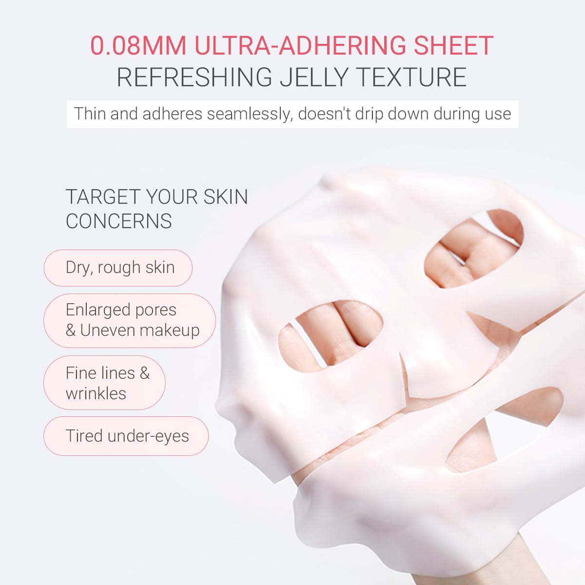 tenzero Rose Peptide Collagen Mask Pack (3 Sheets x 30g), Overnight Hydrogel Mask, Deep Hydrating, Elasticity Enhancing, Anti Wrinkle Lifting, Firming, Nourishing with Collagen, Rose Peptides - Image 6