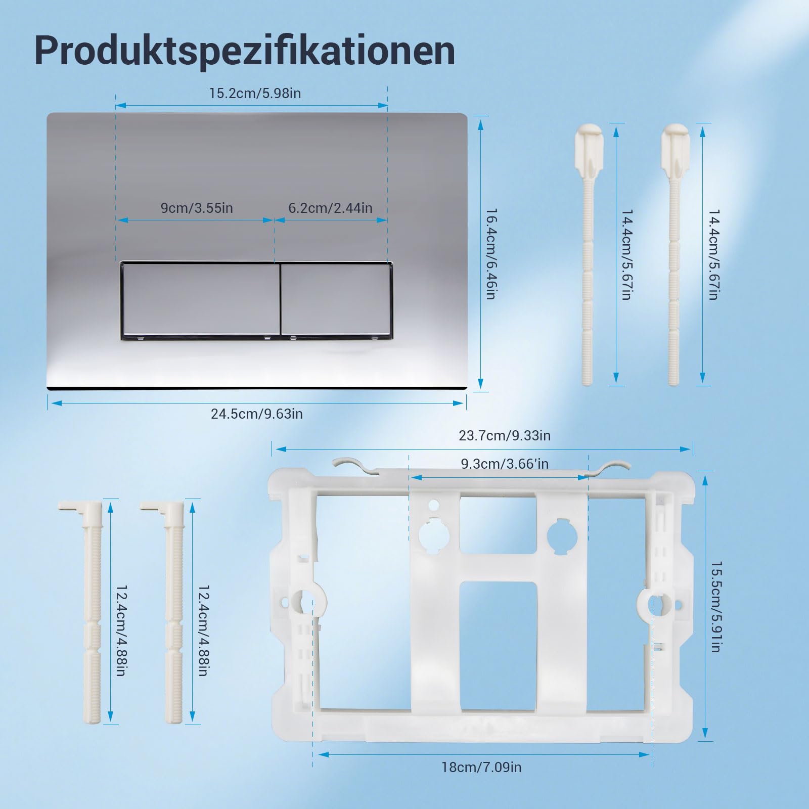 Geberit UP320 Toiletset set02 B&W Compact 47.5 cm met Sigma drukplaat