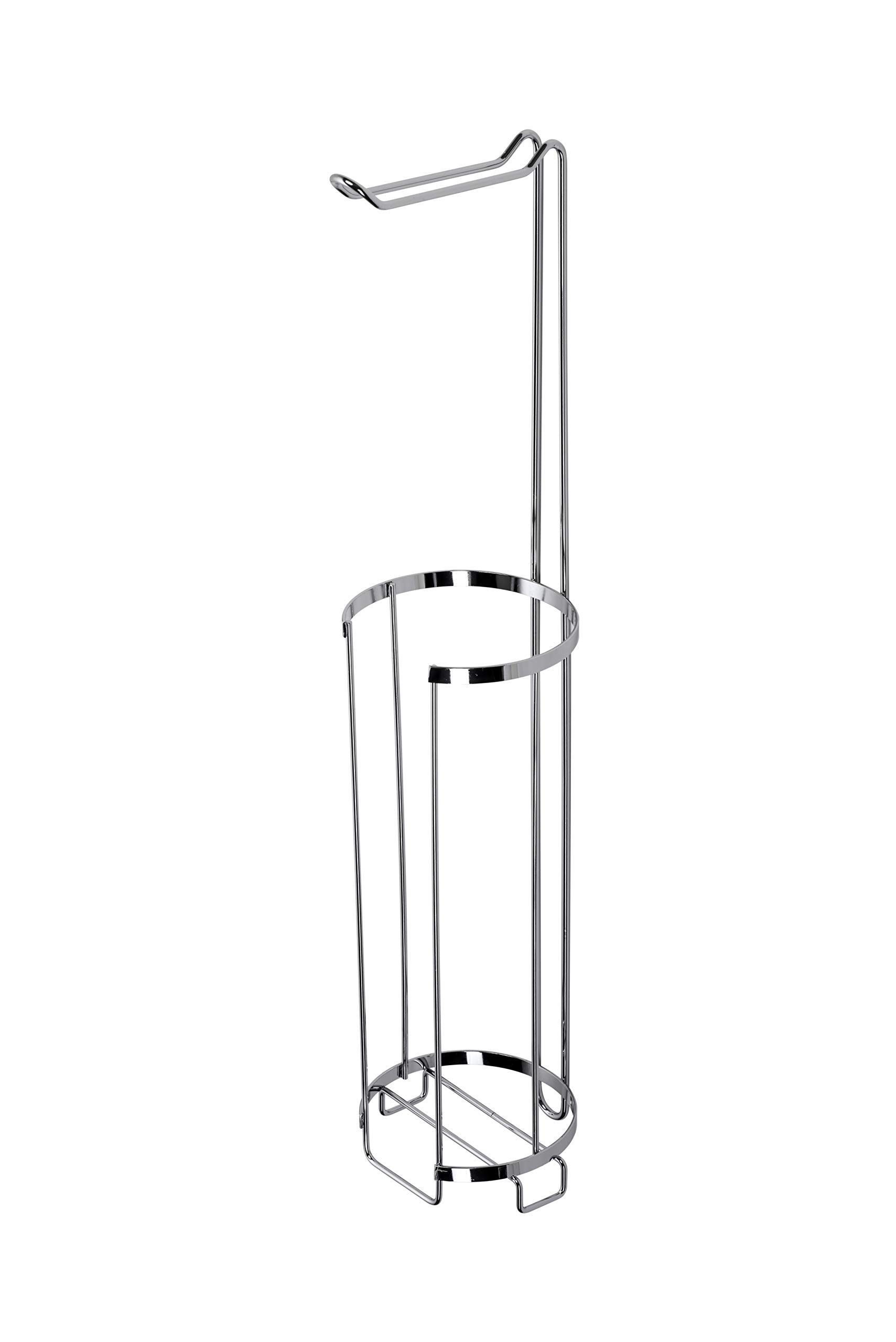 Croydex Free Standing Toilet Roll Holder Chrome