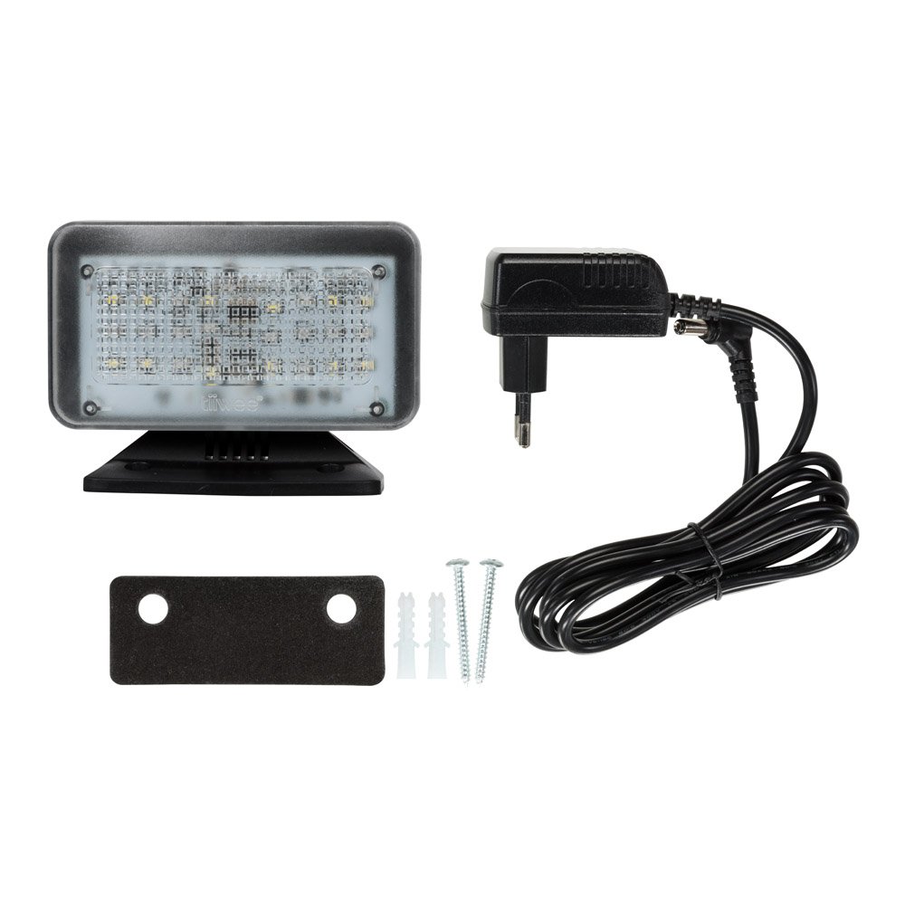 tiiwee PowerPlus TV obecność symulator obecności 24 diody LED, w komplecie z zasilaczem, symulator telewizyjny, symulator telewizyjny