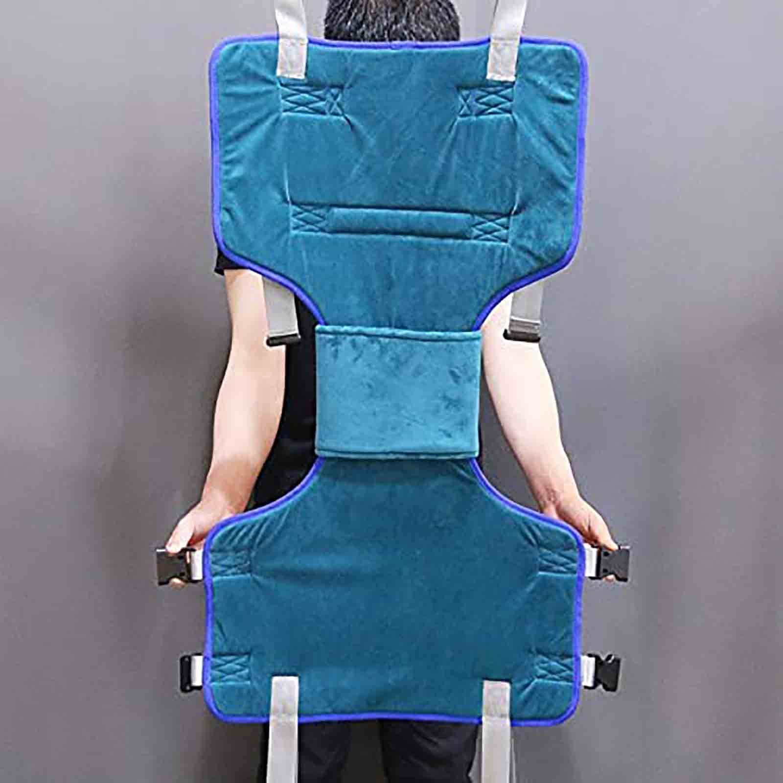 Grúa de paciente, Ayudas de pie para caminar de cuerpo completo, cabestrillo de elevación del paciente con soporte de cuatro puntos para el entrenador de alivio lumbar de la pierna ( Size : Large )