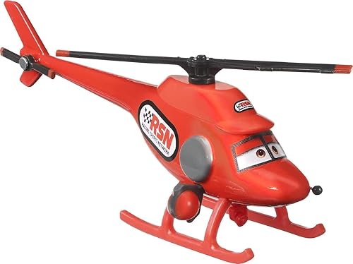 Disney Cars Kathy Copter, juguete coleccionable en miniatura para automóvil basado en películas de autos, para niños de 3 años en adelante,