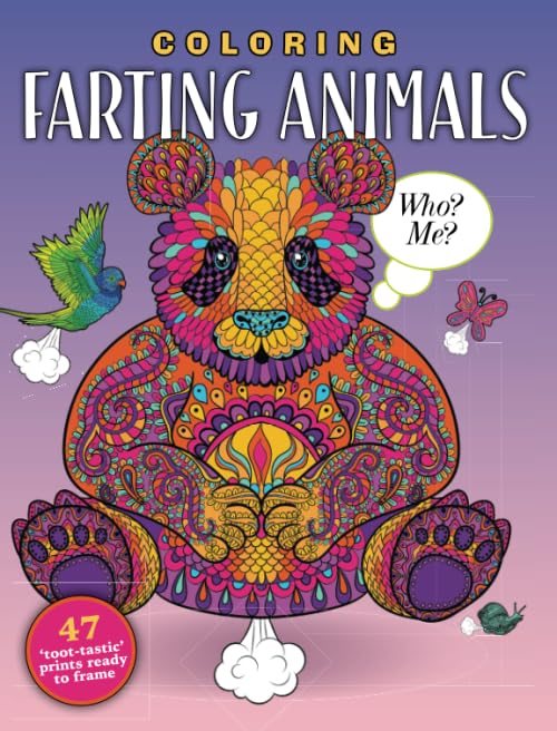 Coloriage d'animaux rigolos et 47 affiches à colorier prêtes à encadrer