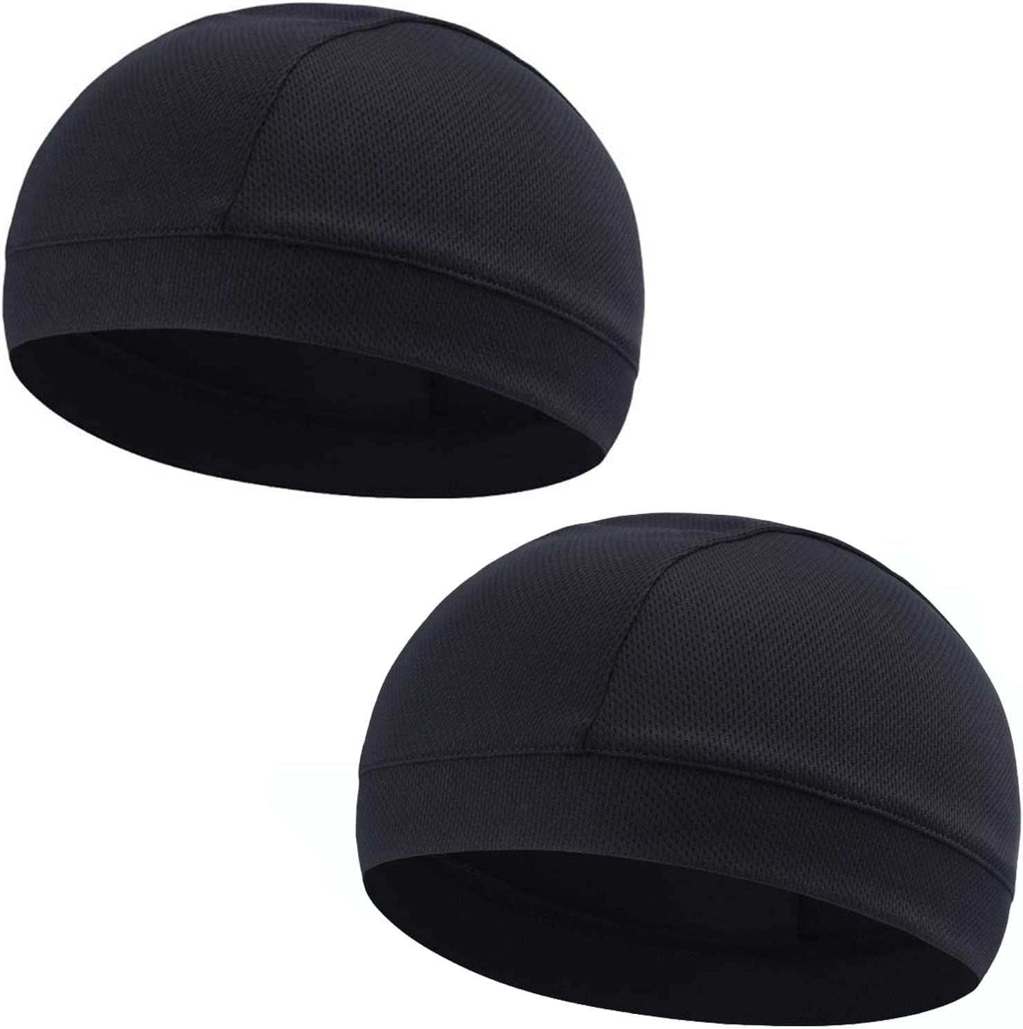 TOPLOR Moisture Wicking Skull Cap/Helmet Liner/Running Beanie Caps for Men - Motorcycle Cycling Breathable Dome Cap Sweatband