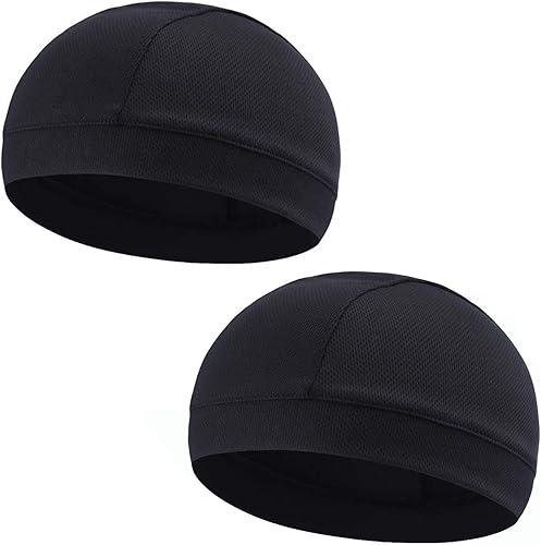TOPLOR Gorro de calavera que absorbe la humedad, forro de casco, gorro para correr para hombre, para motocicleta, ciclismo, transpirable, banda para