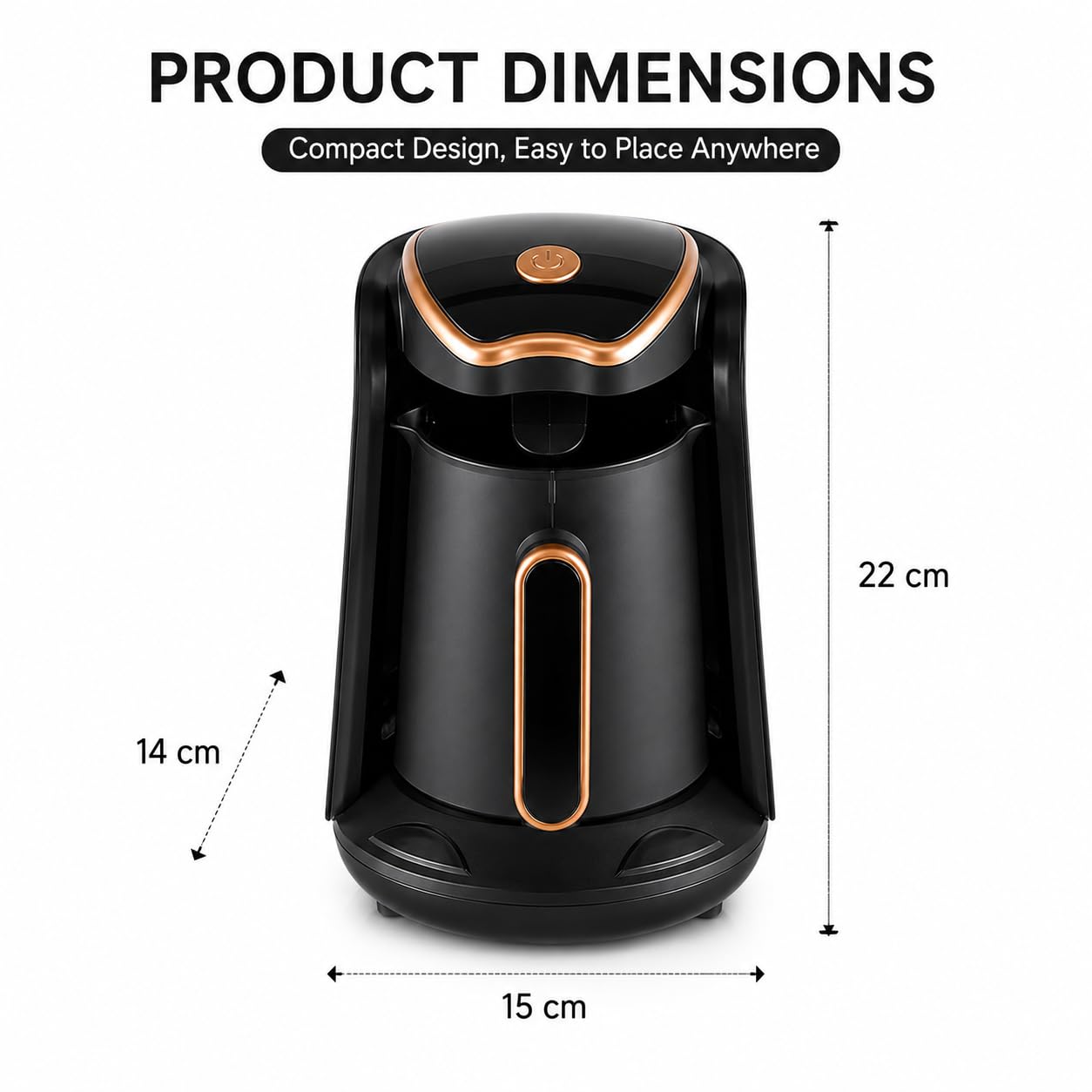 Caffettiera senza BPA, mini bollitore 400W, 3 tazze, bassa temp | Minio Automatico, Portatile, Costante Caldo per Casa, Ufficio, Viaggi, Campeggio