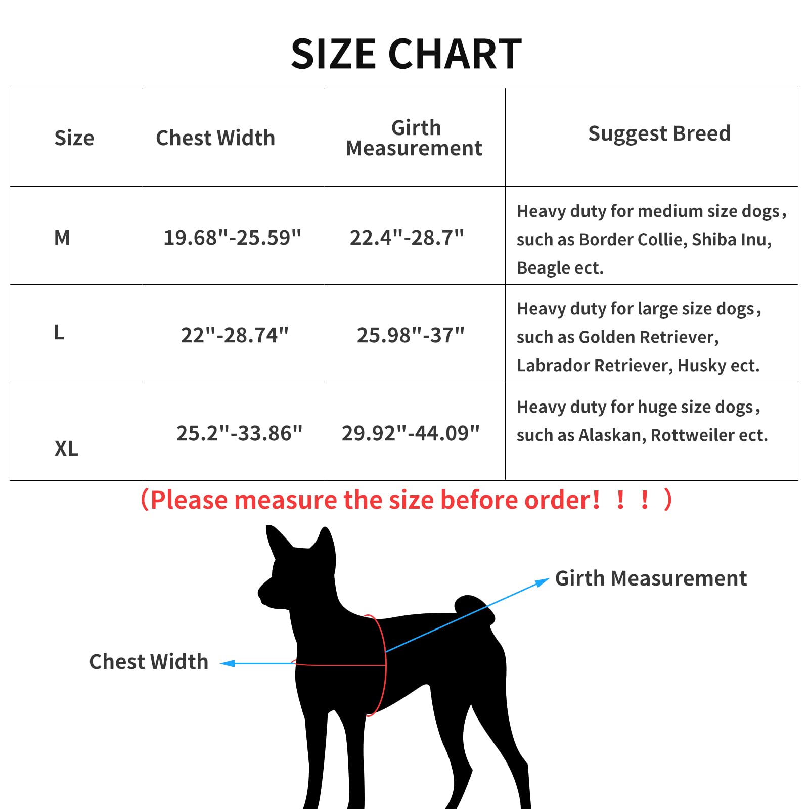 PUGTOW Dog Harness No Pull Step In Dog Vest Harness Adjustable Chest for Small Medium and Large Dogs;Easy To Put On/Of,XL - Image 3