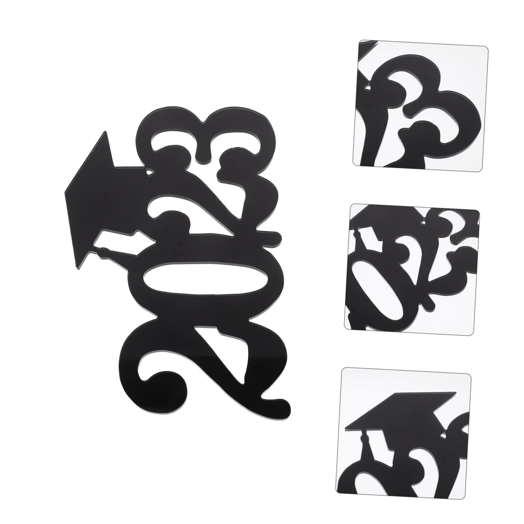 Alipis 3pezzi Accessori Photo Booth Props Per Divertenti e Decorazioni Per Compatte Per
