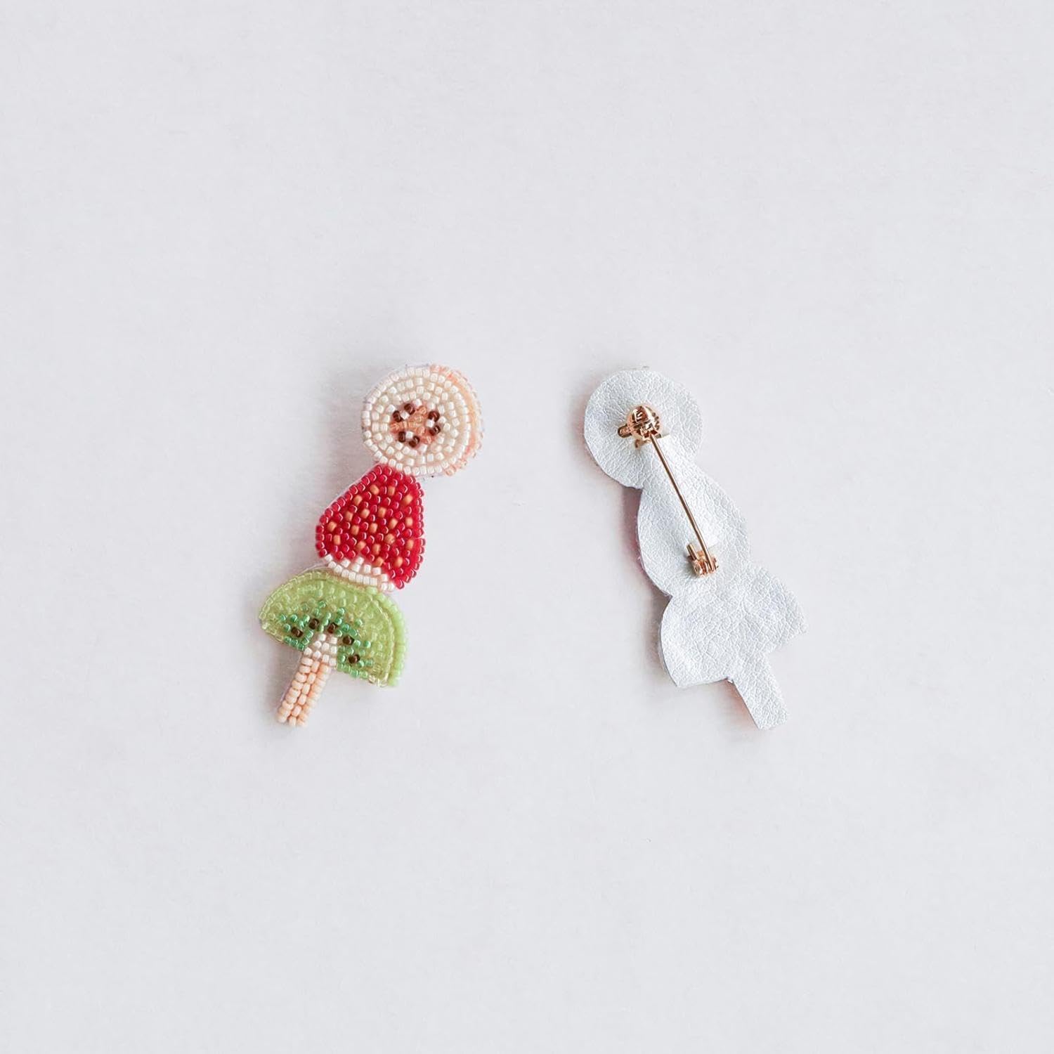 MIYUKI HCA20-12 Harapeko Brooch Bead Kit, Made with Beads, Fruit Candy