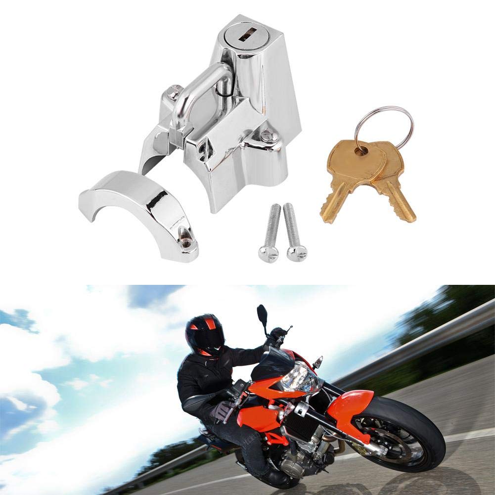 KIMISS Motorradhelm-Sicherheitsschloss-Set, für Kuryakyn Cruiser, Motorradhelmschloss 1-1/4 bis 1-1/2 4232 (Beschichtungsfarbe)