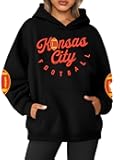 Womens Football Hoodie Game Day Sweatshirt Football Mom Shirt Casual Crewneck Pullover