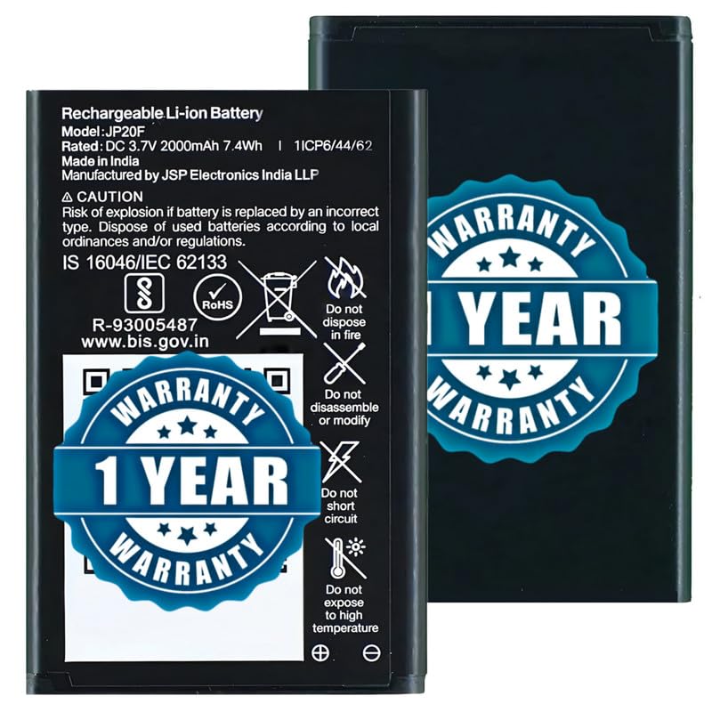 Original Battery Compatible with LYF Jio Mobile – (2000mAh) – 1 Year Warranty_BC45