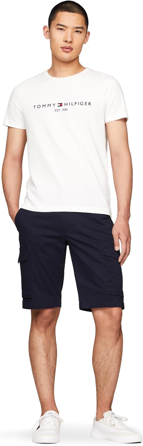 Tommy Hilfiger Mens Short Sleeve Cotton Graphic T-Shirts with Embroidered Logo - Image 4