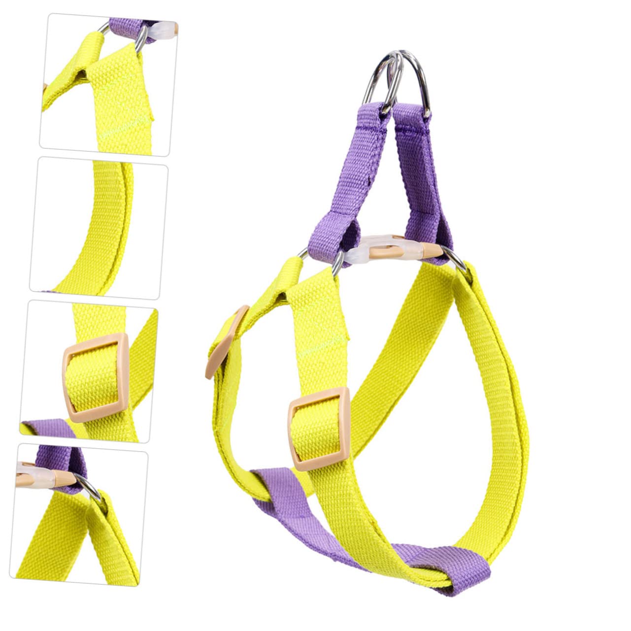 FRCOLOR 3pièces Réglable pour Chien Gilet De Traction Respirant pour Promenade Extérieur Ceinture Sécurisée pour Chiens Design Et sans Laisse
