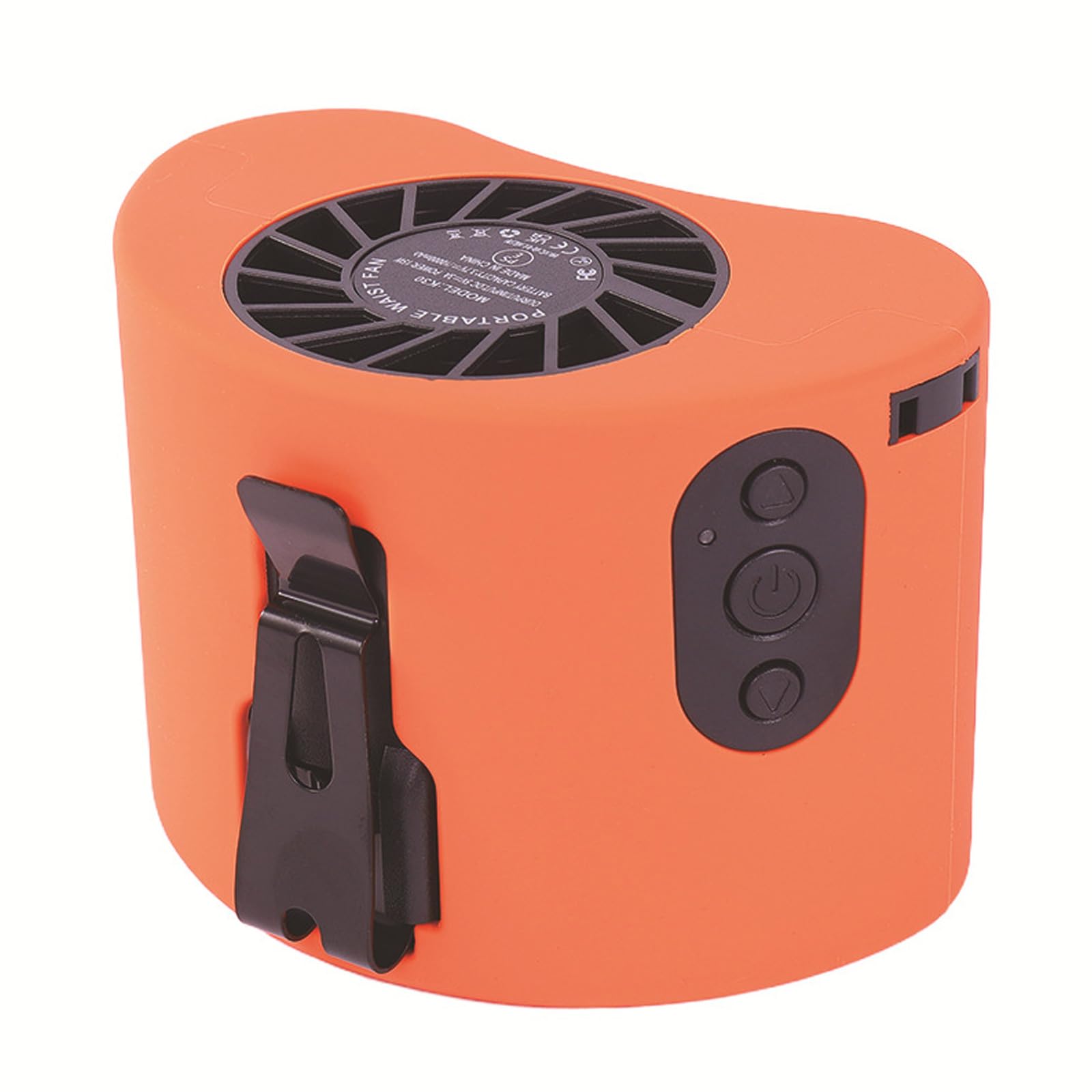 TAZIZI Portable Waist Fan Portable Rechargeable Wearable Outdoor Work Waist Clip for Outdoor Work Rechargeable Wearable