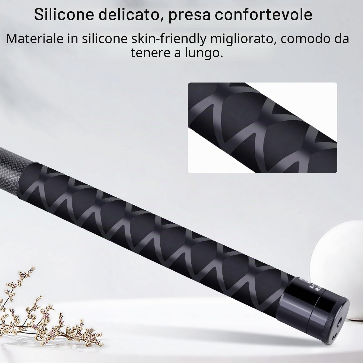 ARTCISE Bastone per selfie in fibra di carbonio da 270 cm ER270 - Asta di prolunga monopiede per fotocamera GoPro Hero, GoPro, per DJI Osmo Action, per fotocamera