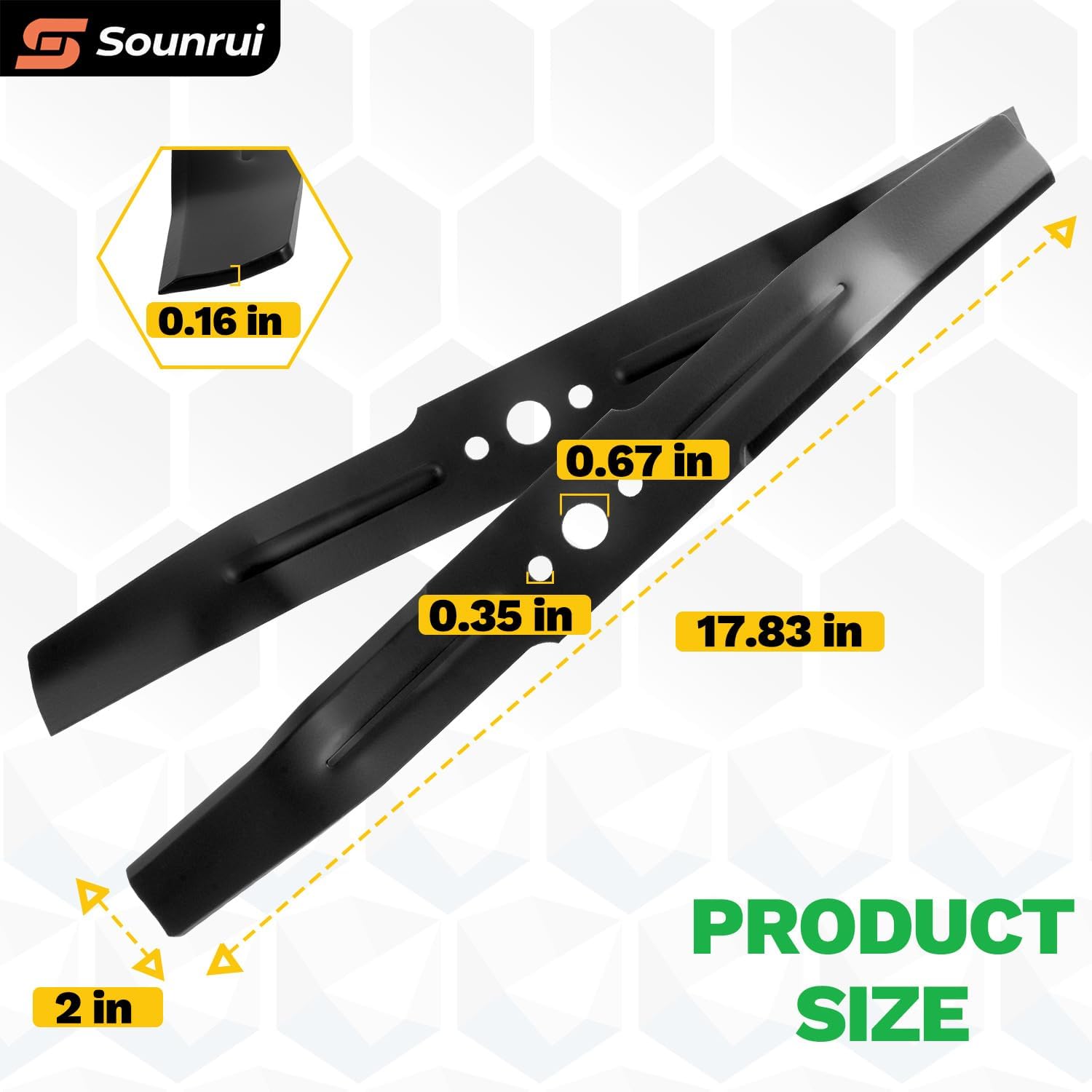​(Set of 3) 52 Inch High-Lift Mower Blades for EGO Power+ 52” Z6 Zero-Turn Riding Mower ZT5207L ZT5200, Fits T6 Riding Mower TR5204, Replaces OEM AB5200D AB5201