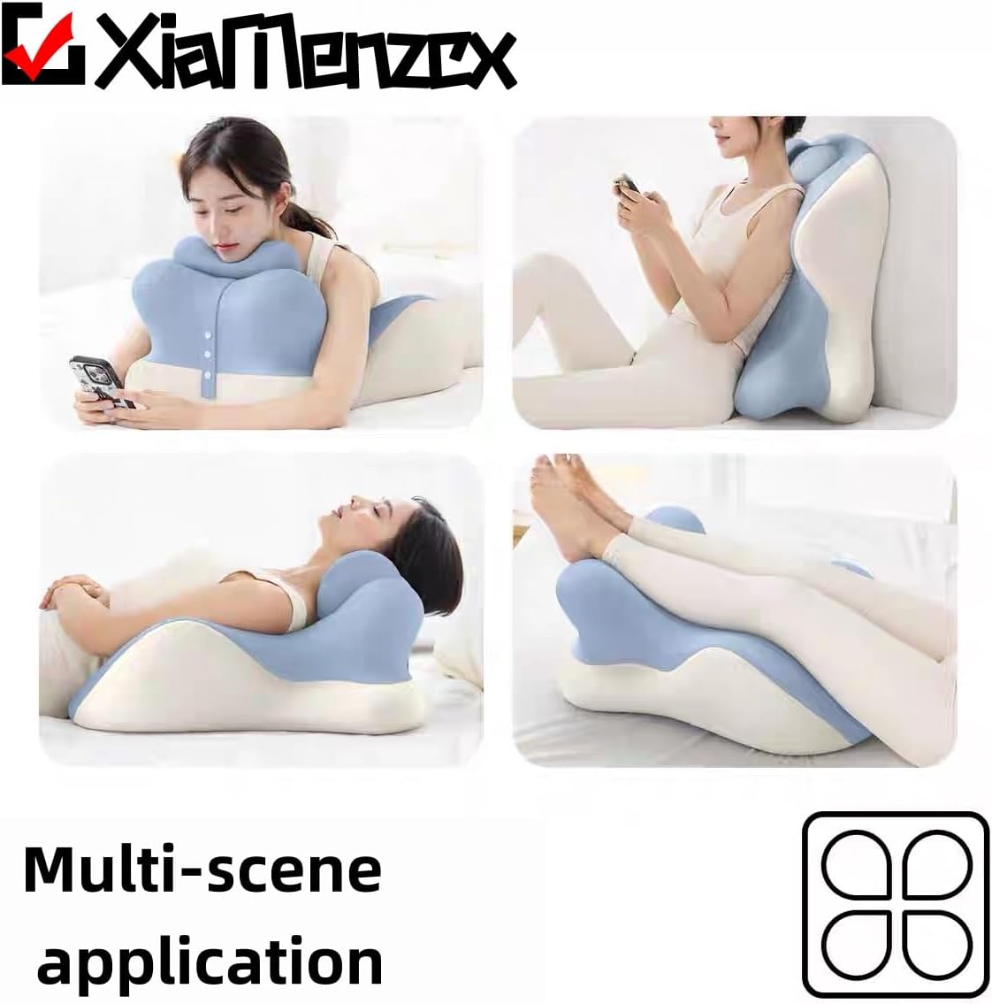 Multifunctional Positioning pad with Memory Foam, Couple Fertility Support Pillow-Ergonomic Pregnancy aid, Multipurpose Comfortable Pillow for Intimacy, Fertility and Relaxation (Advanced edition)
