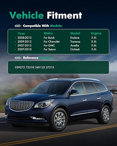 Miniatura 4 de SCITOO 4 amortiguadores delanteros y traseros para 2008-2012 para Buick Enclave, 2009-2012 para Chevrolet Traverse, 2007-2011 para GMC Acadia Auto