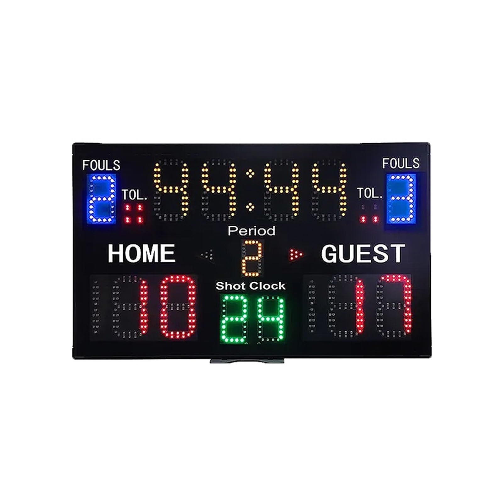 CVFRDD LED Countdown Clock, Indoor Battery Powered Basketball Portable Tabletop Electronic Led Wireless Tennis Display Scoreboard(Suit A)
