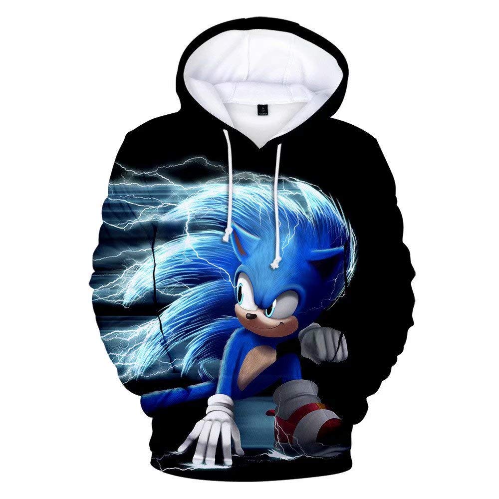 Cartoon Hoodie 3D Printed Hooded Pullover Sweatshirt for Men Women Boys Girls