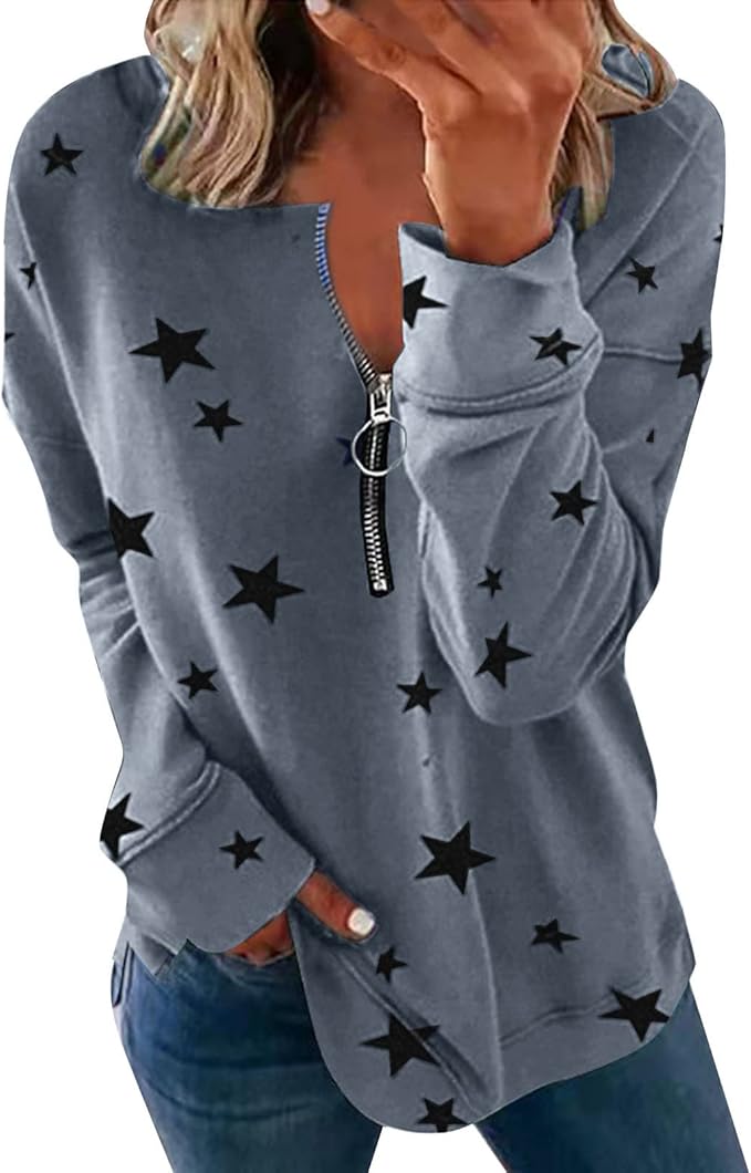 ZTFYKLIN Damen Strickpullover - Langarm Mit V-Ausschnitt Und Fledermausärmeln