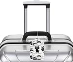 3 Pcs Cute Cat Luggage Tags for Suitcase, PU Travel Cruise Luggage Tag with Privacy Flap, Name ID Label and Metal Loop for Baggage Handbag School Bag Backpack