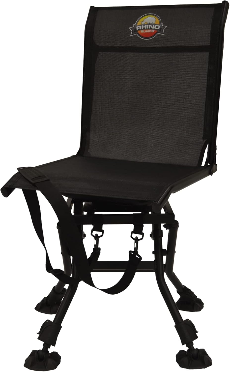 RC-009 Deluxe Adjustable Hunting Chair with 360° Swivel Seat, Black