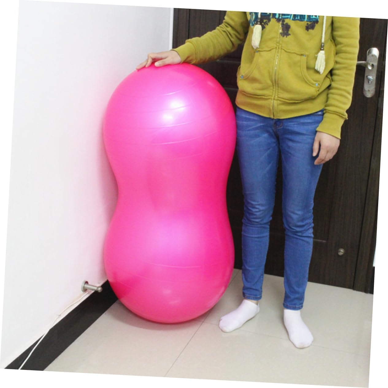 GALPADA Yoga Ball for Pregnancy Exercise Ball Balancing Stability Training Tool Thicken Burst Yoga