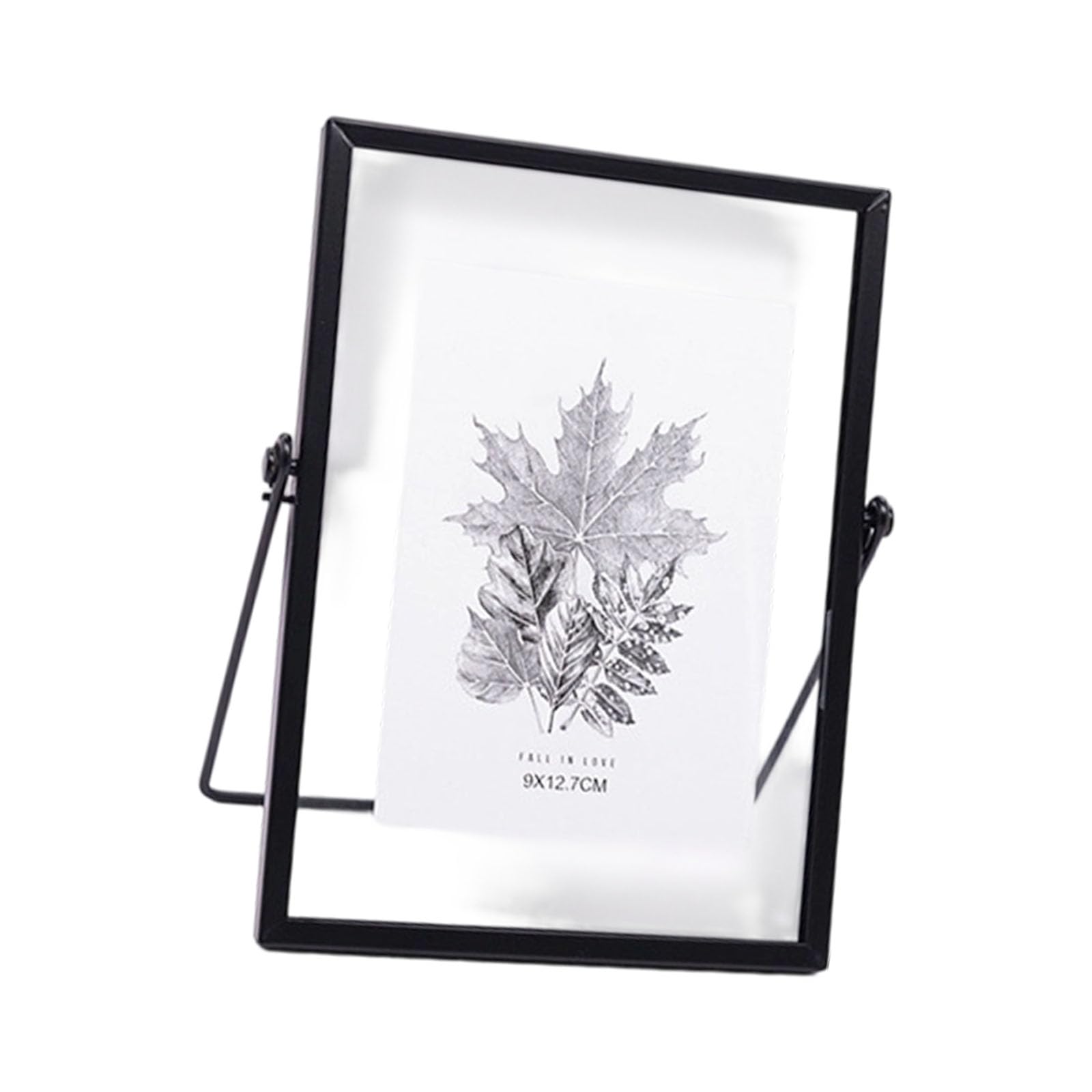 our fave Pressed Flower Frame Metal Border Double Sided Glass Floating Family Clear Glass Pressed Flower Frame Tabletop Artwork Photo