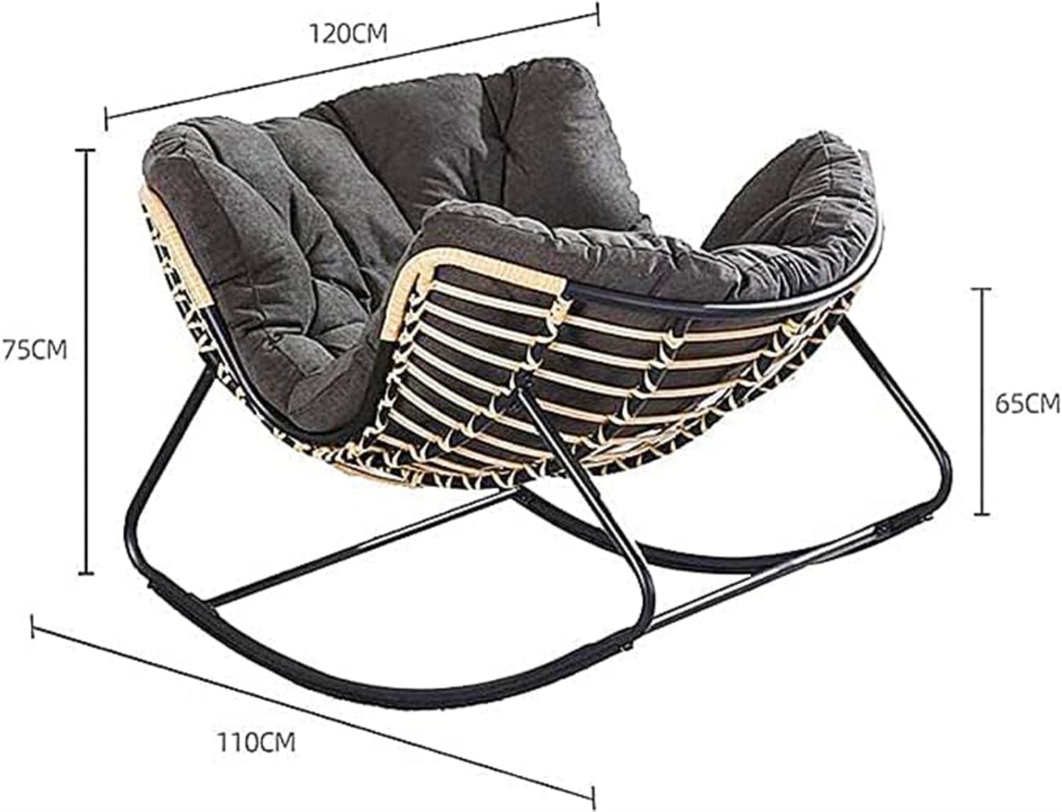 Amazon｜ロッキングチェア多機能 ロッキング リクライニング