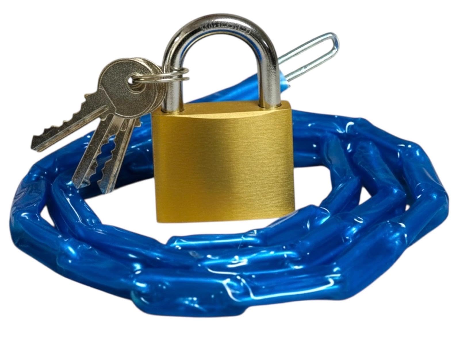 Orbitron As Shown In Picture 48" Chain With 30Mm Lock For Bike/Cycle/Gate/Shed Chain (48")