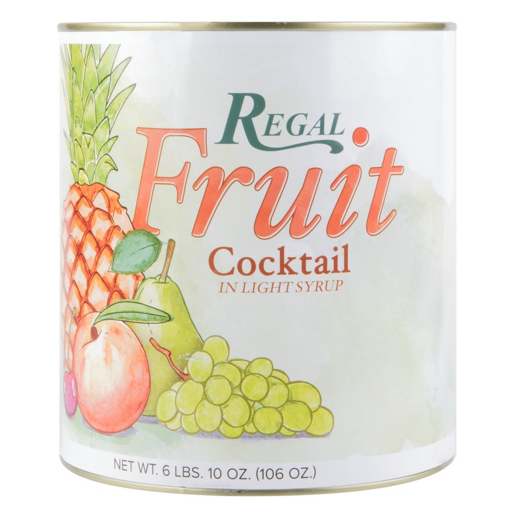 TableTop King #10 Can Fruit Cocktail in Light Syrup - 6/Case