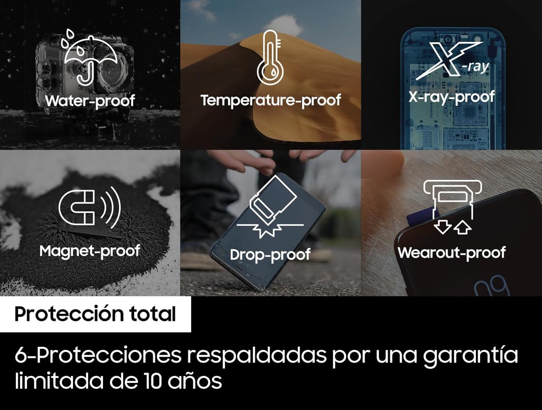Samsung PRO Plus Tarjeta de memoria MicroSD con Adaptador SD, 256GB, 180 y 130 MB/s, Full HD & 4K UHD, UHS-I, U3, V30, A2, Compatible con Smartphone Android, Tableta, GoPro y Dron DJI (MB-MD256SA)