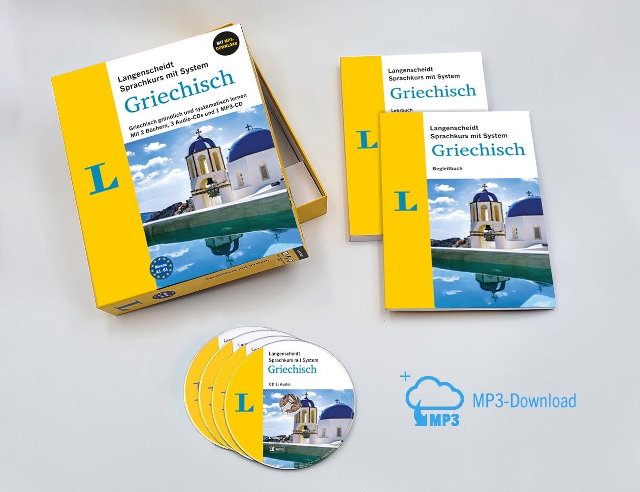 Langenscheidt Griechisch lernen mit System: Griechisch gründlich und systematisch lernen mit 2 Büchern, 3 Audio-CDs und 1 MP3-CD und MP3-Download (Langenscheidt mit System)