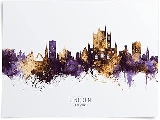 Lincoln England United Kingdom Skyline (A1 poster) -11815