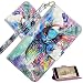 Produktbild COTDINFORCA Case für Huawei P40 Lite 5G Hülle3D Gemalt PU Leder Cover Schutzhülle Magnet Handytasche Bookstyle Kartenfächer Lederhülle Flip Handyhüllen für Huawei Nova 7 SE Watercolor Owl YX.