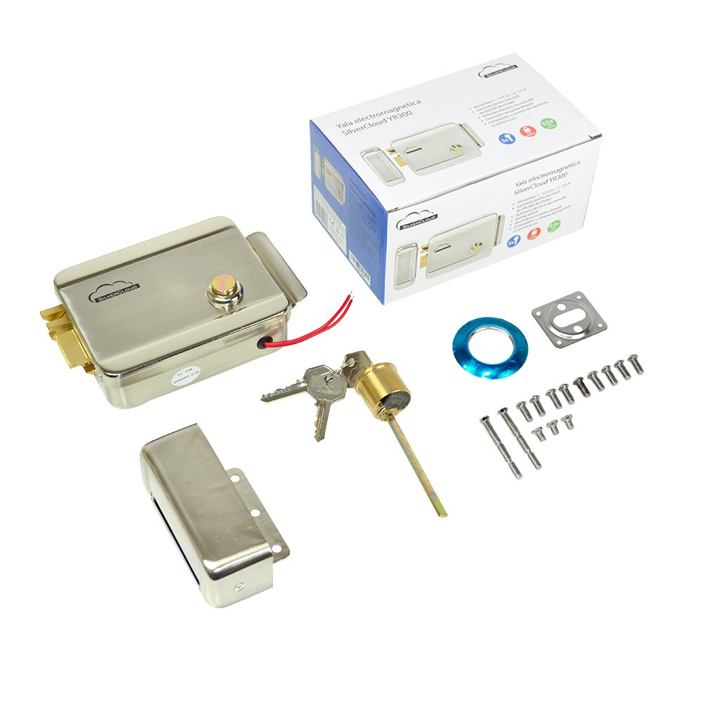 Kit D'interphone Vidéo Silvercloud House 715 avec écran LCD de 7 Pouces et YALA électromagnétique Silvercloud YR300