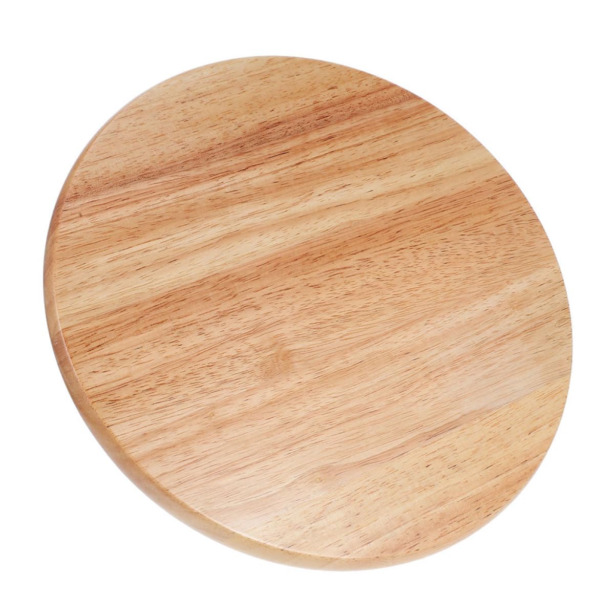 Angoily Taburete De Madera Maciza Taburete Ergonómico Redondo De Madera - Superficie Lisa 35 Cm para Restaurantes Bares Y Hogar