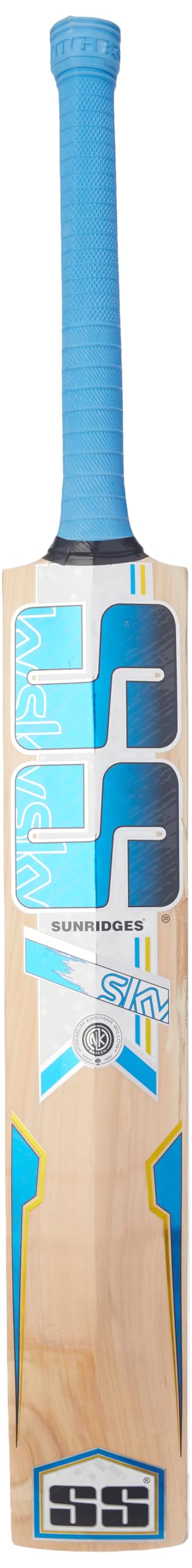 SS Sky Royal Kashmiri Willow Cricketschläger 1200 Gramm, kurzer Griff für Herren, Premium-Weide für Lederball, leicht, starker Griff, Stoßdämpfung, ideal für professionelle Spieler